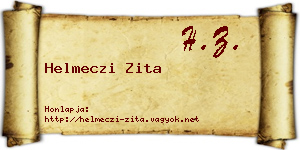 Helmeczi Zita névjegykártya